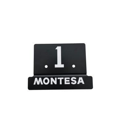 PLACA PORTA NUMEROS COTA 25